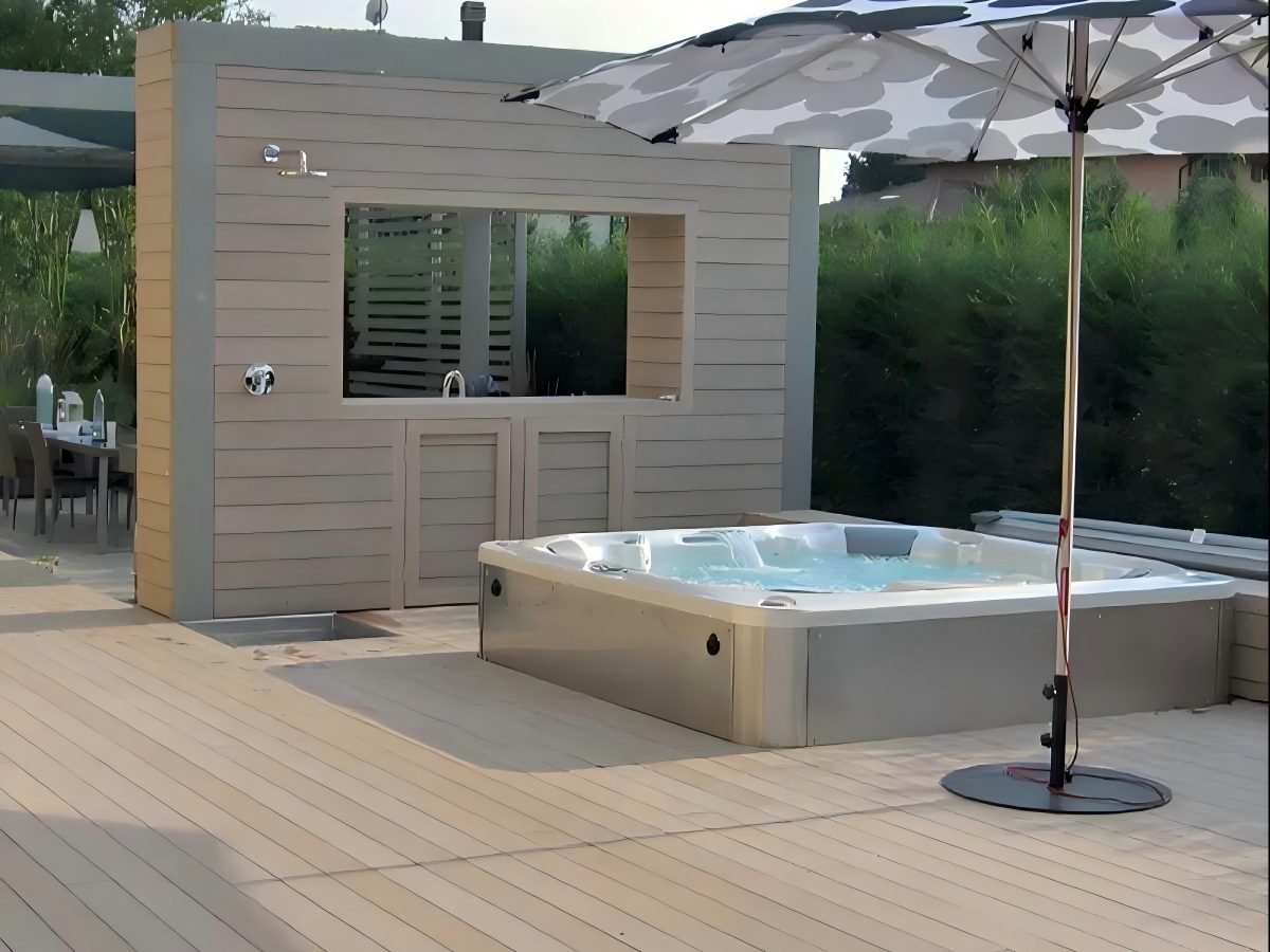 Línea de extrusión de perfiles de un solo paso para WPC